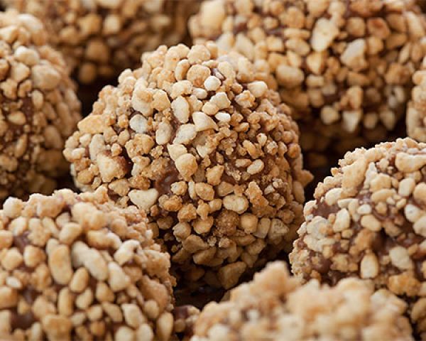 Dark Chocolate Raspberry Almond Truffles