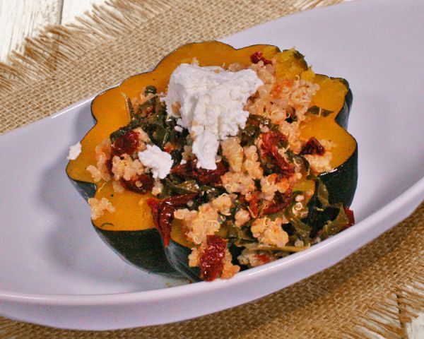 Mediterranean Stuffed Acorn Squash